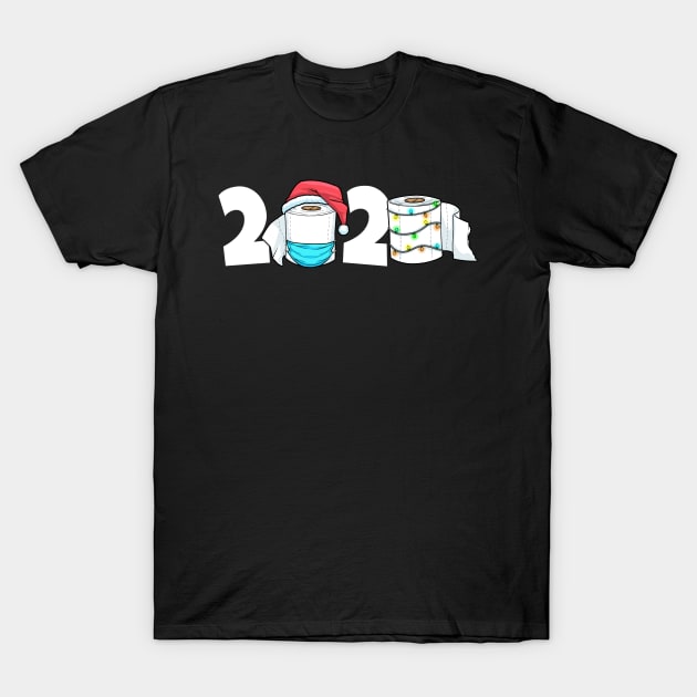 Funny Xmas Quarantine 2020 Toilet Paper Christmas T-Shirt by bigD